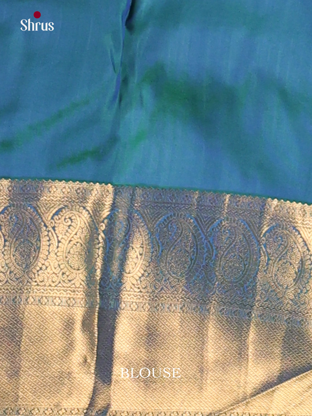 Green & Blue - Kanchipuram-halfpure Saree - Shop on Shrus.com
