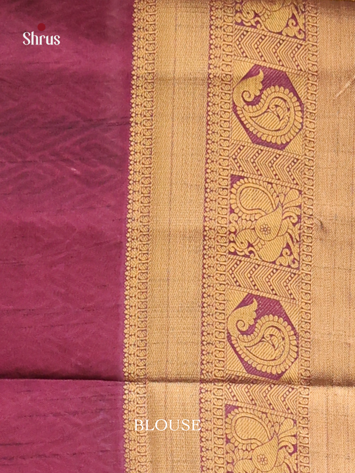 Pink & Purple - Semi Patola Saree - Shop on Shrus.com