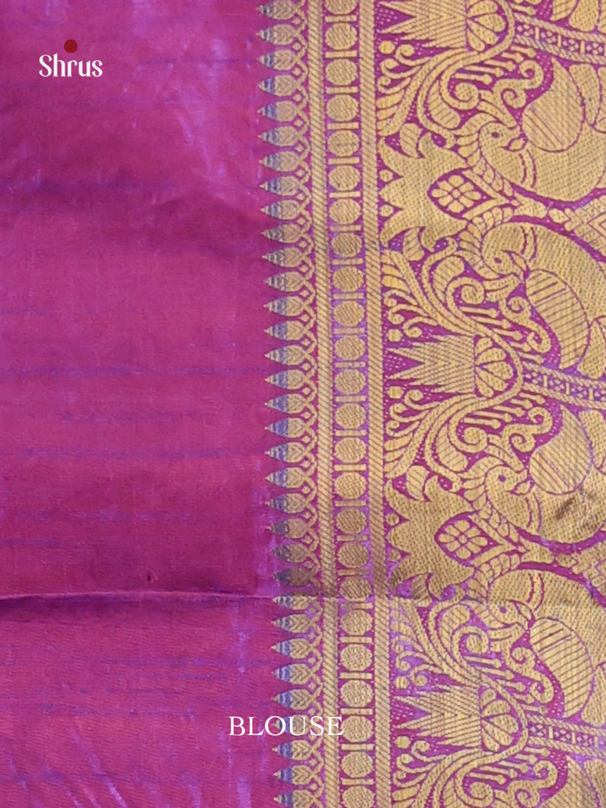 Pink & Purple - Semi Patola Saree - Shop on Shrus.com