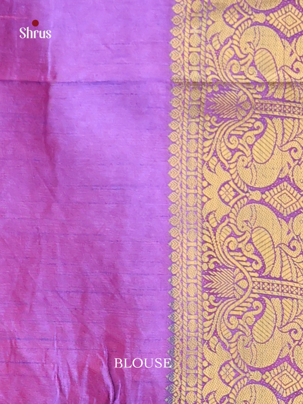 Pink & Purple - Semi Patola Saree - Shop on Shrus.com