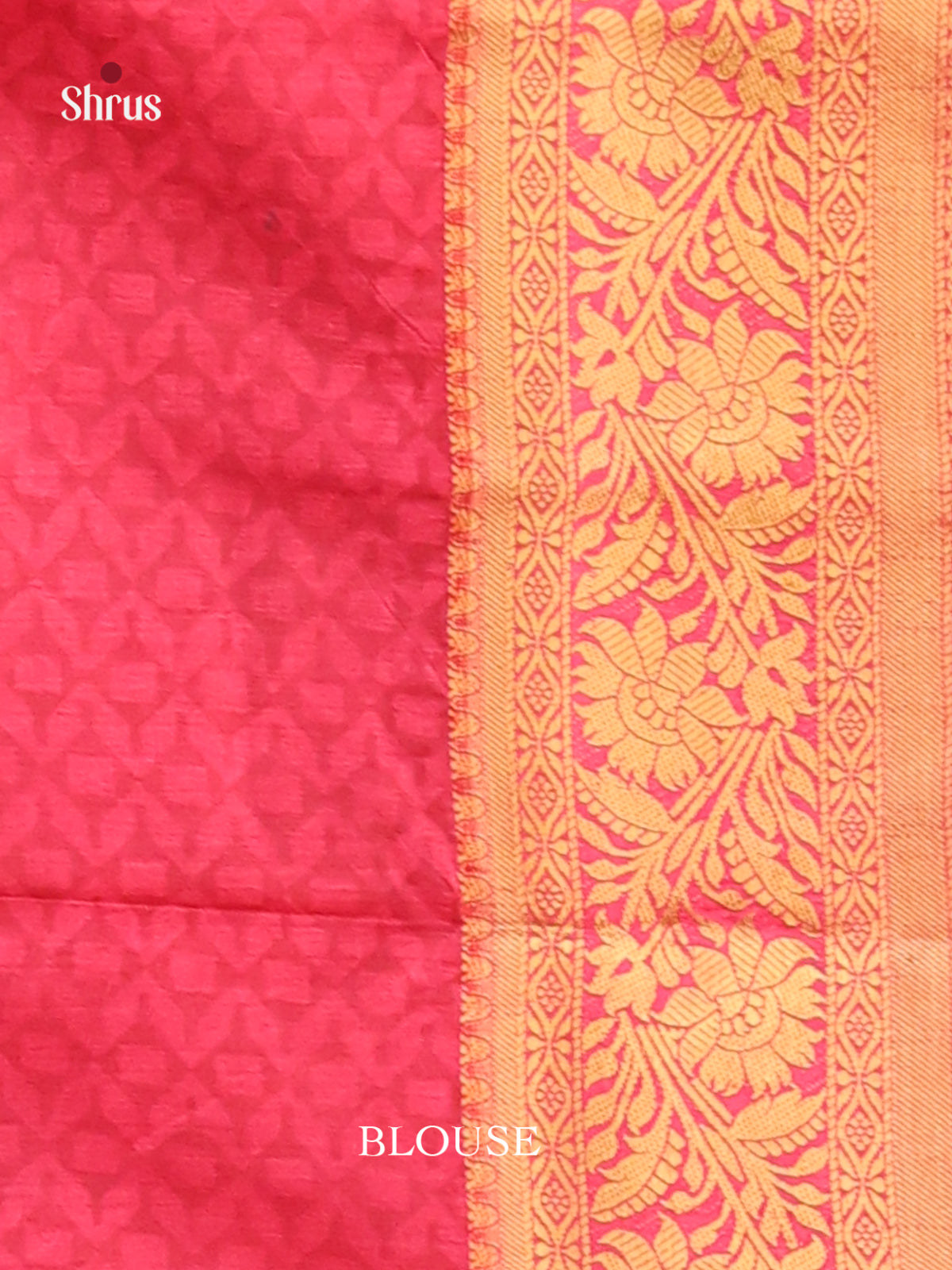 Orange & Pink - Semi Patola Saree - Shop on Shrus.com