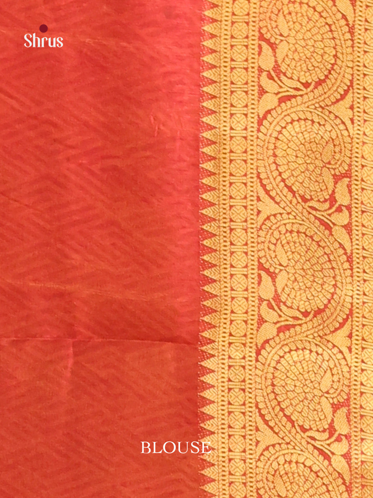 Mustard & Brick- Semi Patola Saree