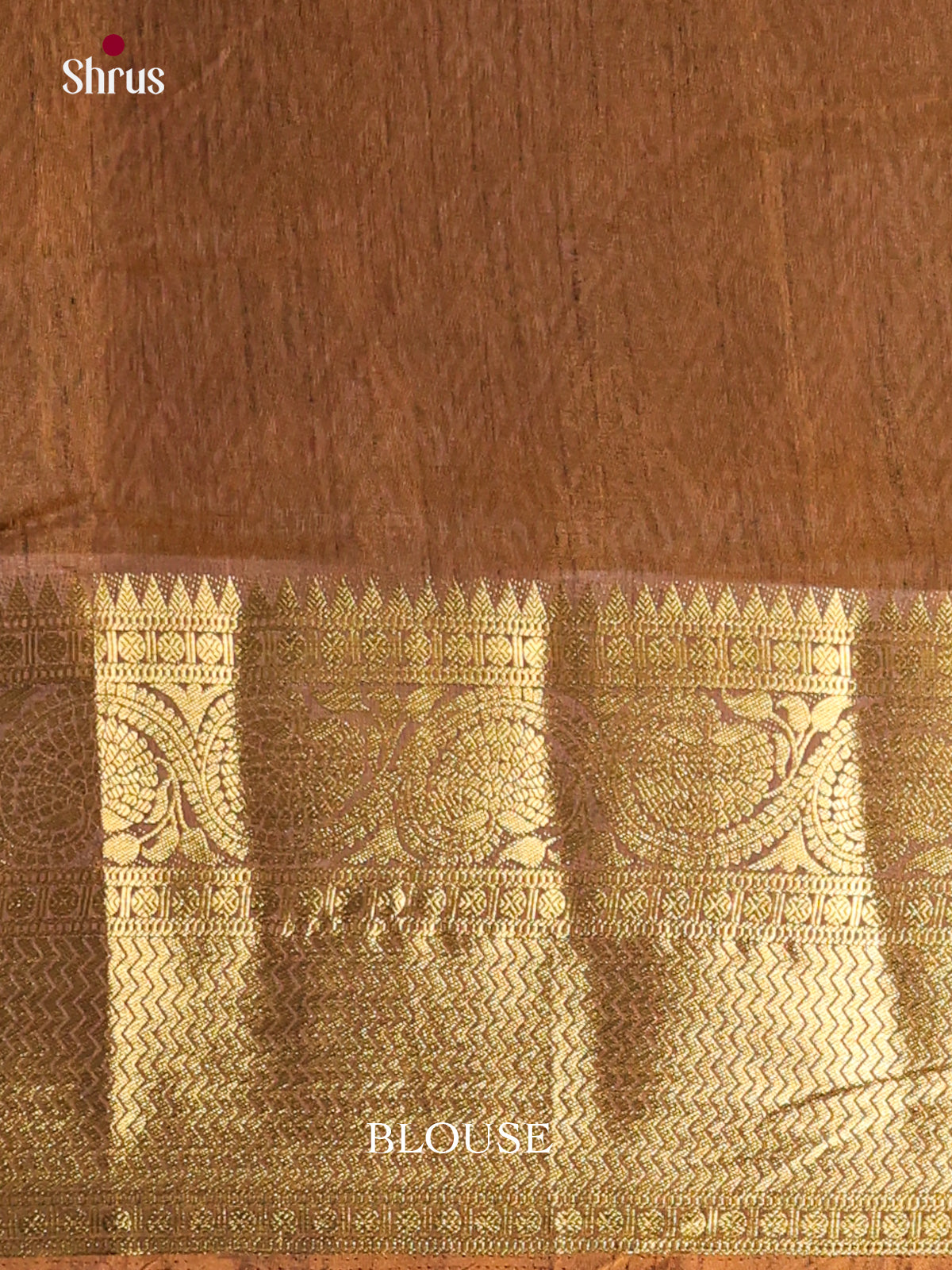 Mustard & Brown - Semi Patola Saree - Shop on Shrus.com