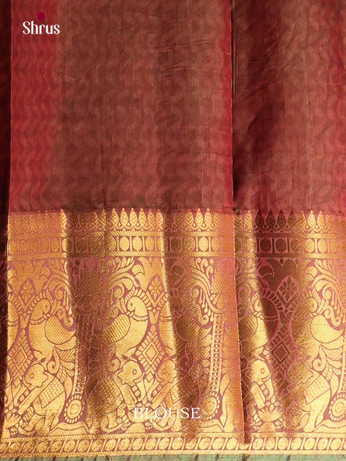 Green & Brown - Semi Patola Saree - Shop on Shrus.com