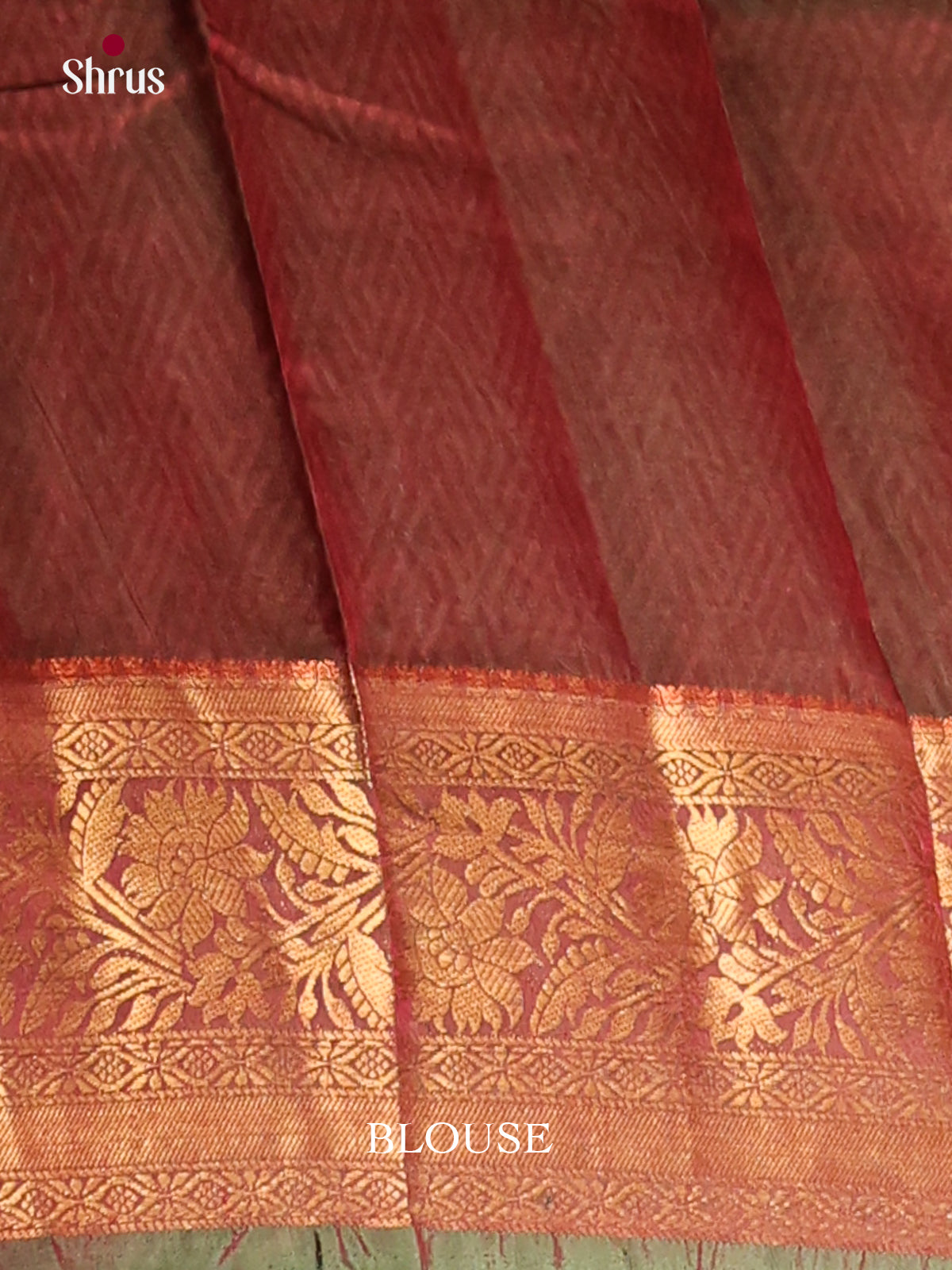 Green & Maroon - Semi Patola Saree - Shop on Shrus.com