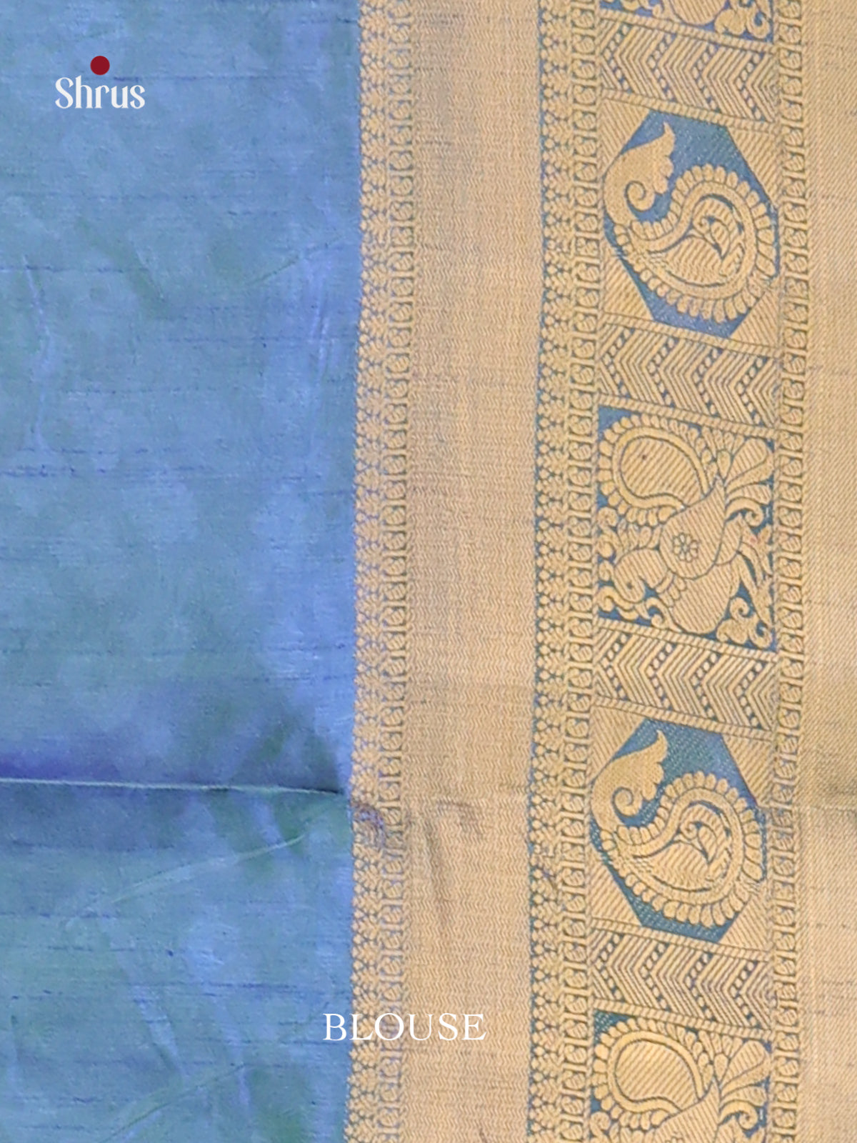 Green & Blue - Semi Patola Saree - Shop on Shrus.com