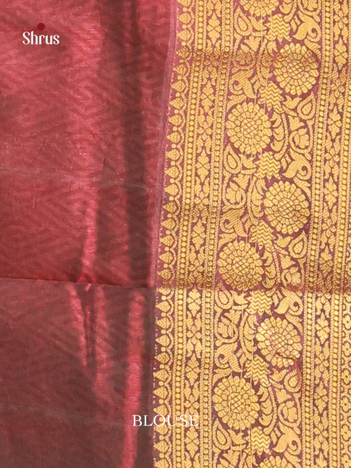 Green & Maroon - Semi Patola Saree
