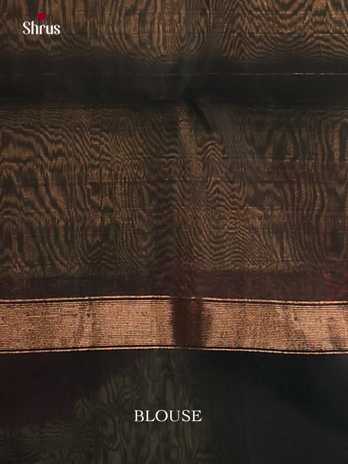 Wine & Green Silk Cotton Saree with contrast zari brocade pallu - Shop on Shrus.com