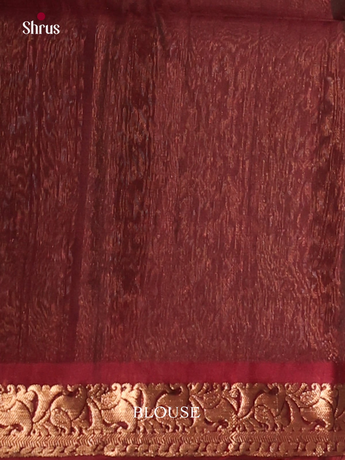 Green & Maroon Silk Cotton Saree gleams with paisley zari motifs - Shop on Shrus.com