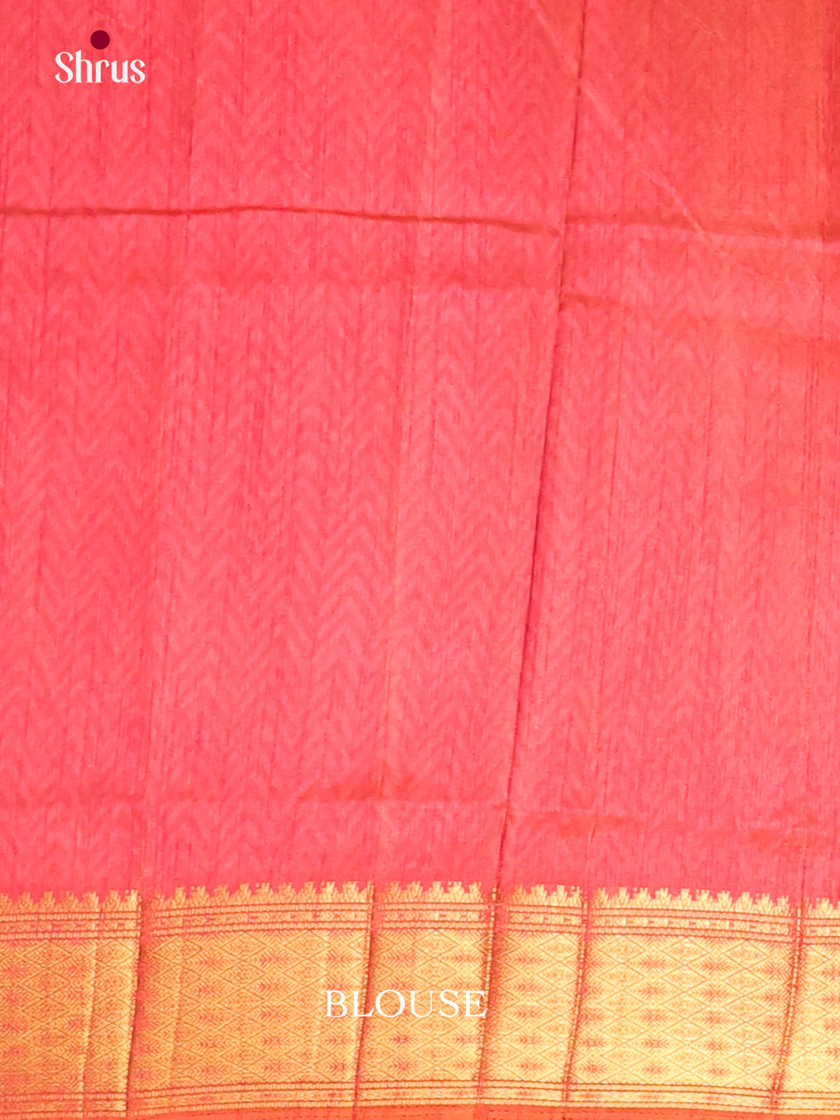 Brown & Orangish Pink - Semi Patola Saree
