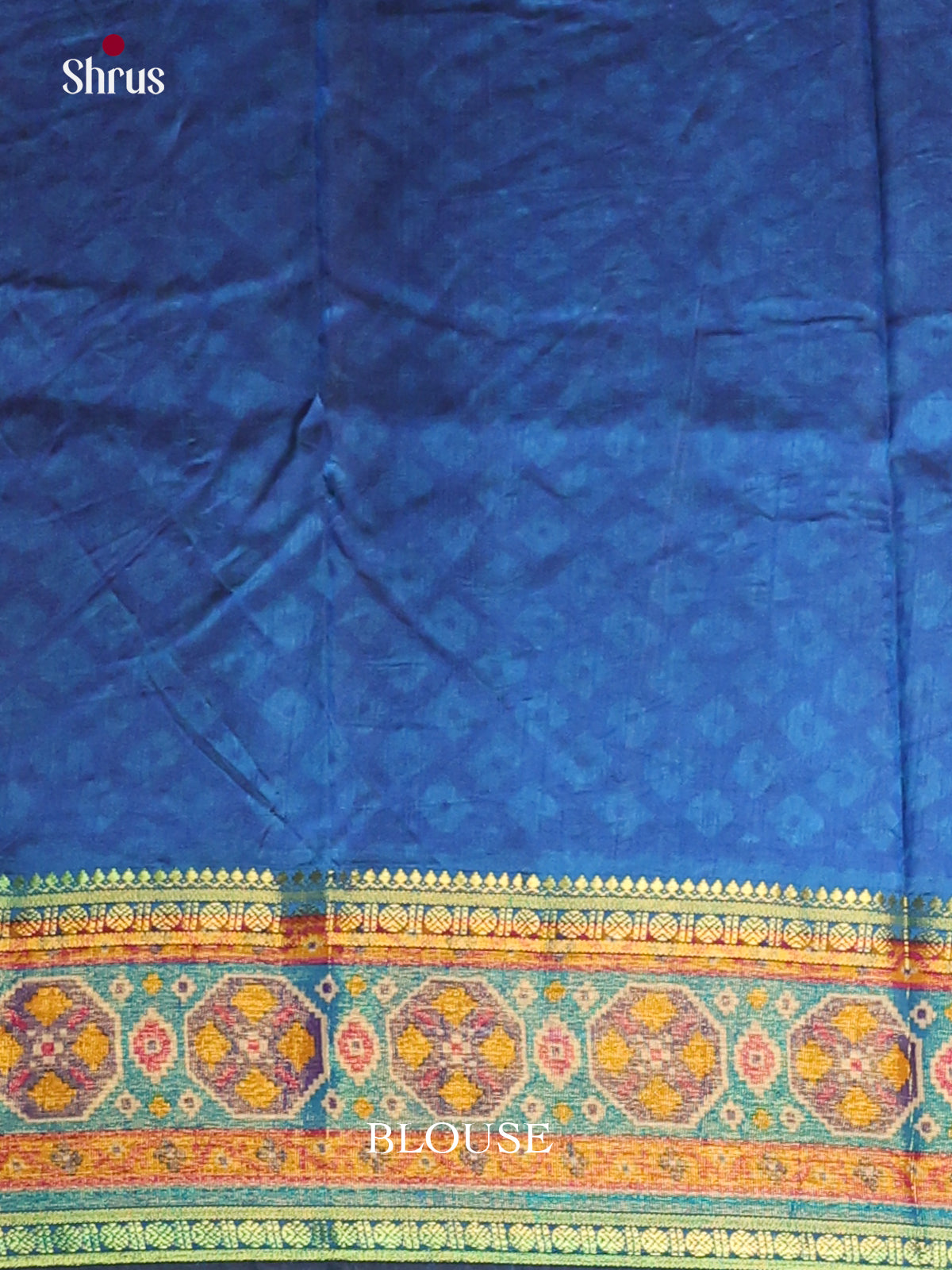 Violet & Blue- Semi Patola Saree - Shop on Shrus.com
