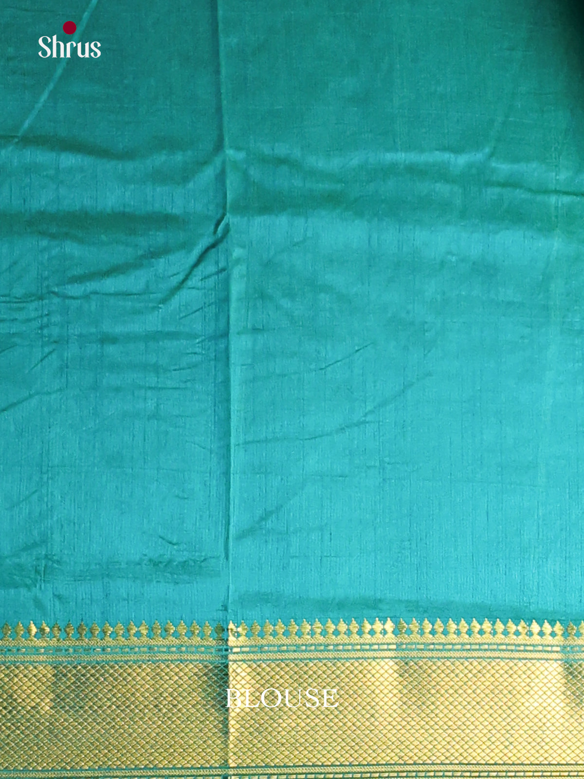 Teal - Semi Patola Saree - Shop on Shrus.com