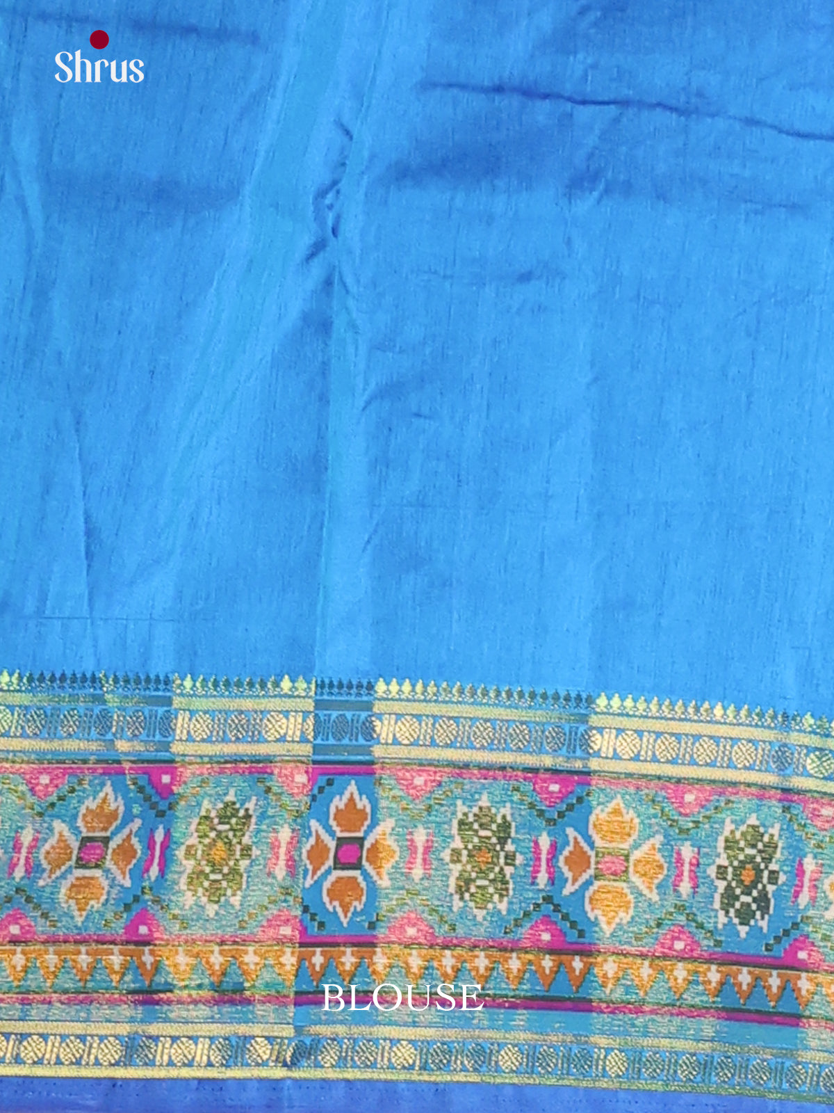 Blue - Semi Patola Saree