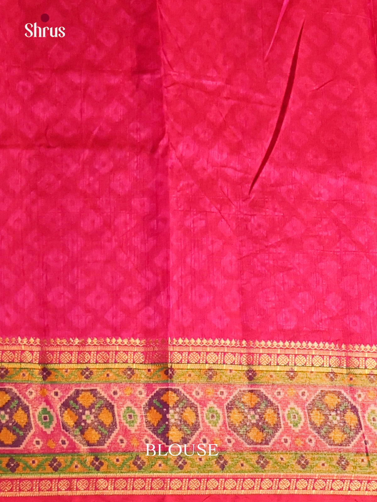 Purple & Pink - Semi Patola Saree - Shop on Shrus.com