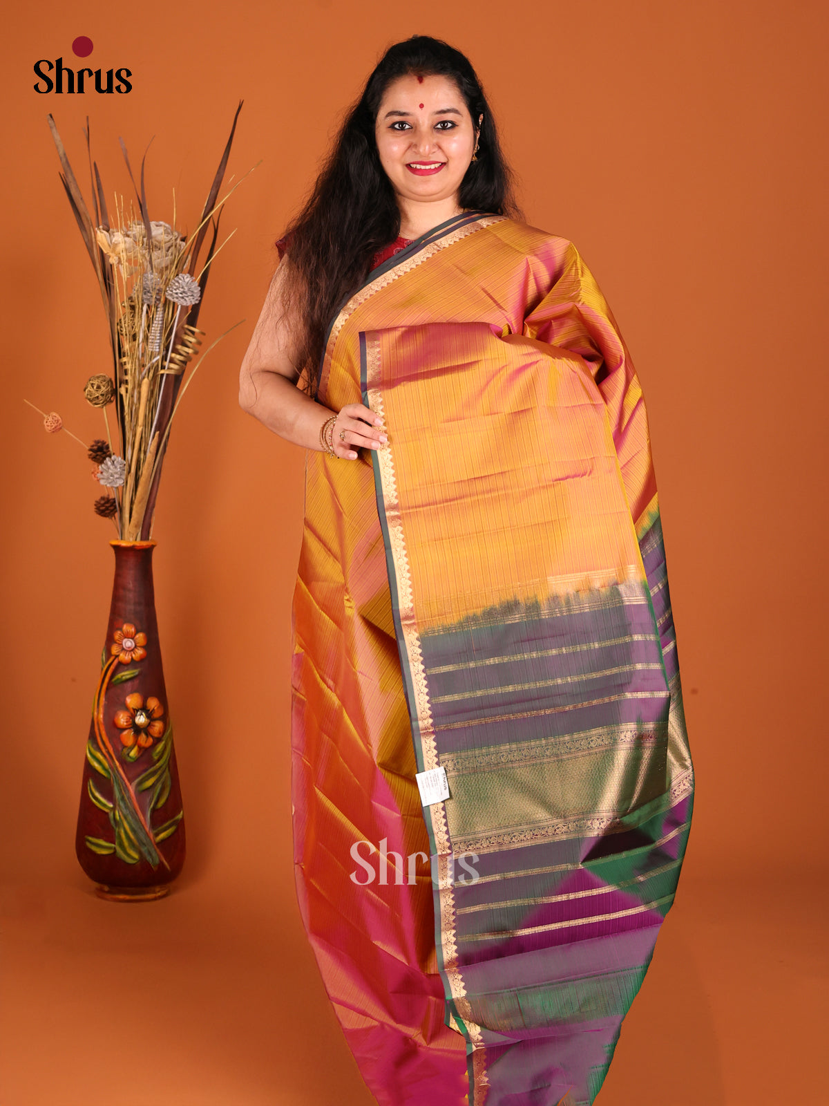 DGS19383 - Kanchipuram silk (LR) Saree - Shop on Shrus.com