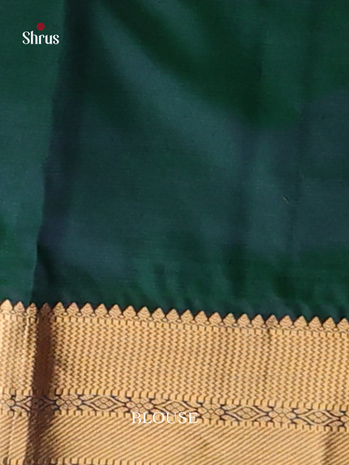 Blue & Green Kanchipuram silk Saree with rich brocade contrast Pallu