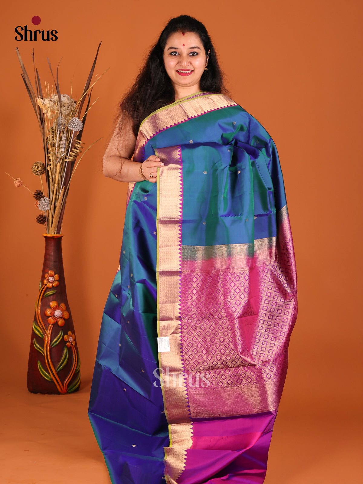 DGS19404 - Kanchipuram silk (HR) Saree - Shop on Shrus.com