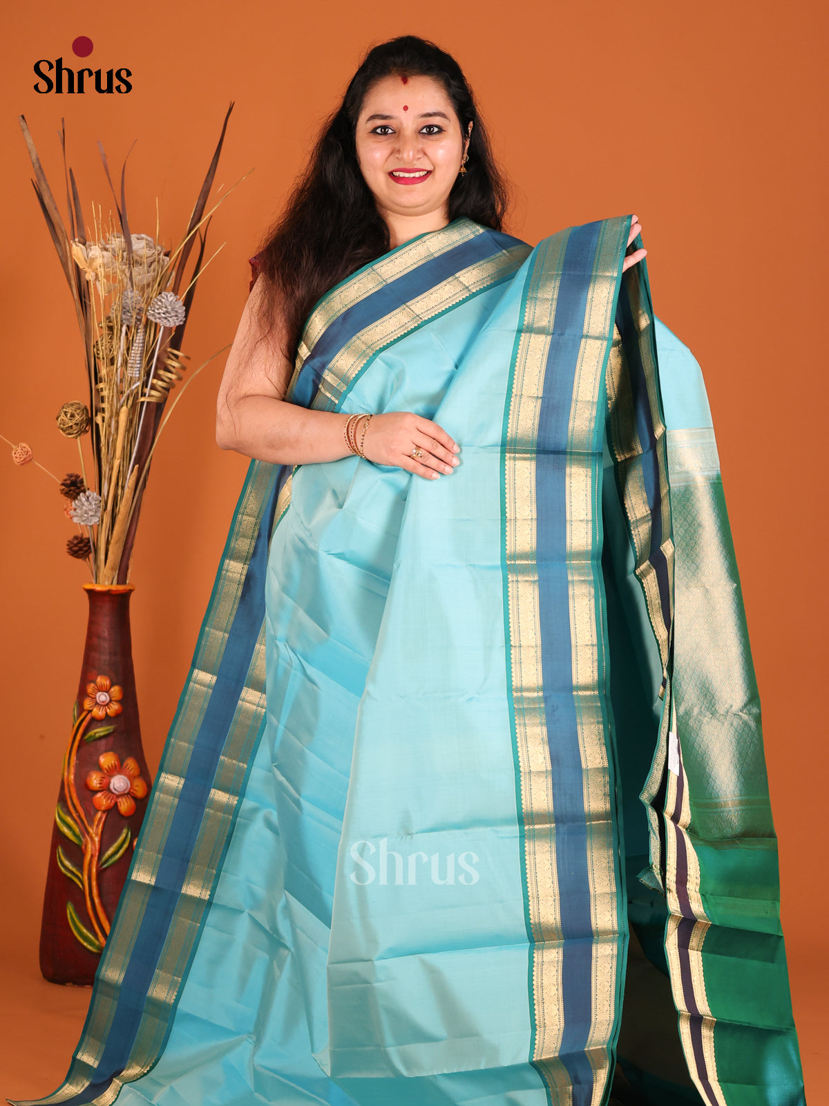 DGS19414 - Kanchipuram silk (HR) Saree - Shop on Shrus.com