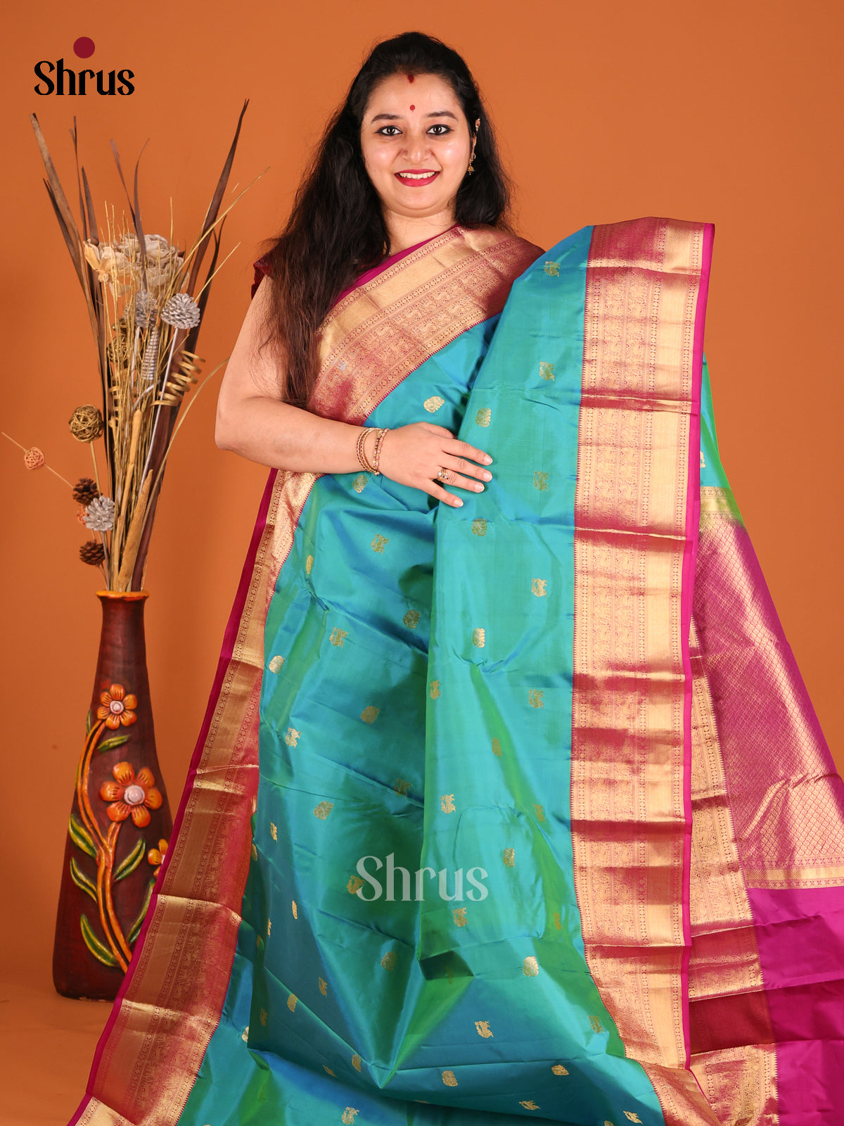 DGS19426 - Kanchipuram silk (HR) Saree-2