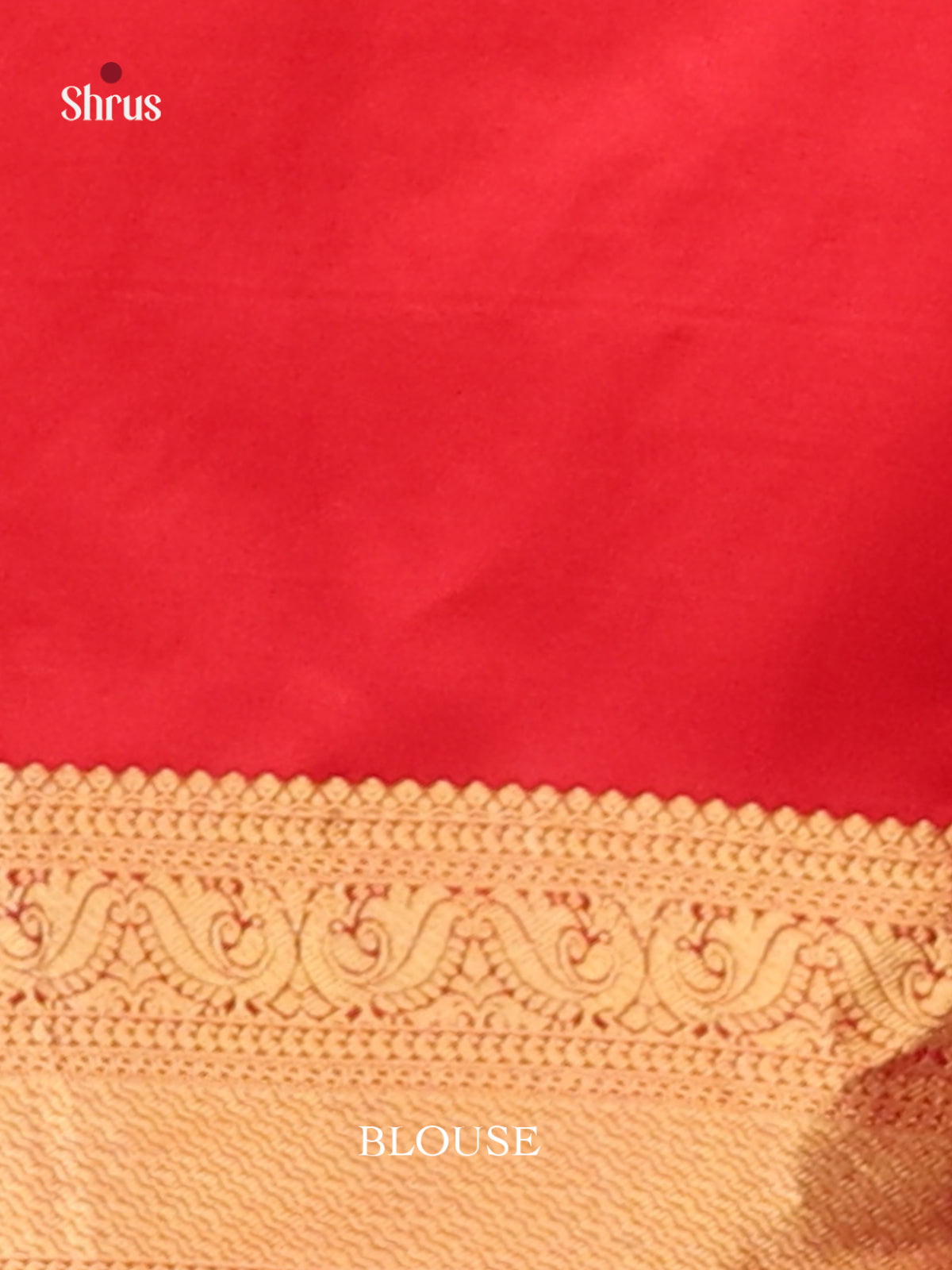 Jamun & Red Kanchipuram silk Saree gleams with gold zari peacock buttas-3