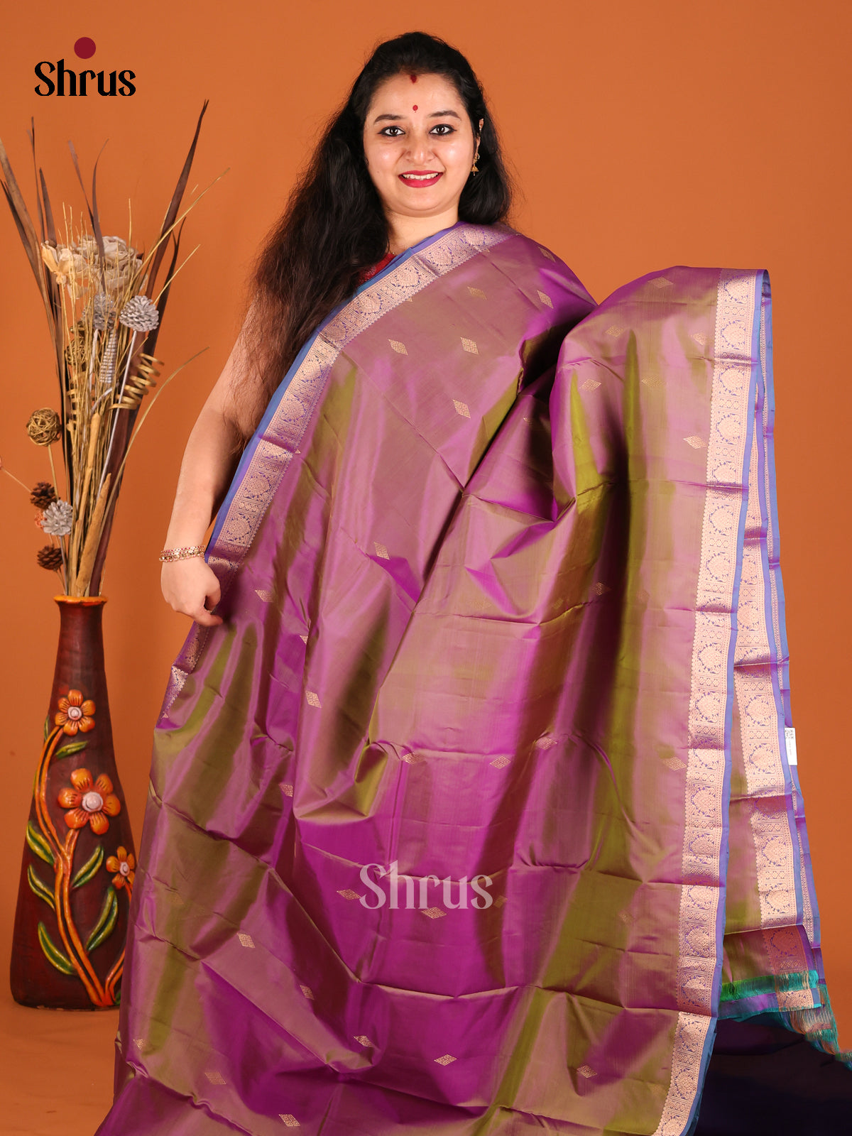 DGS19448 - Kanchipuram silk (HR) Saree - Shop on Shrus.com