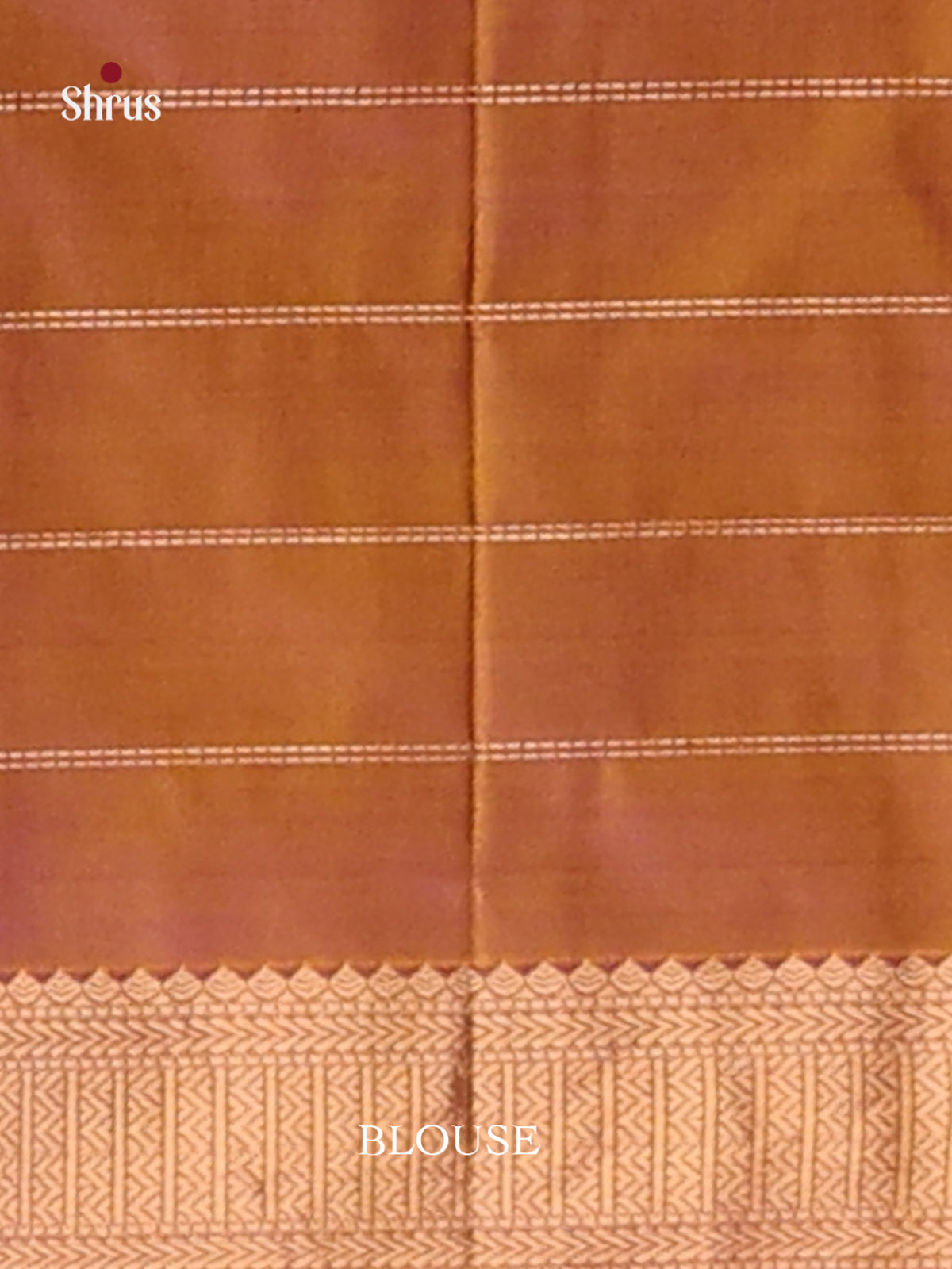 Purple & Brown Kanchipuram silk Saree with zari checks & Buttas - Shop on Shrus.com