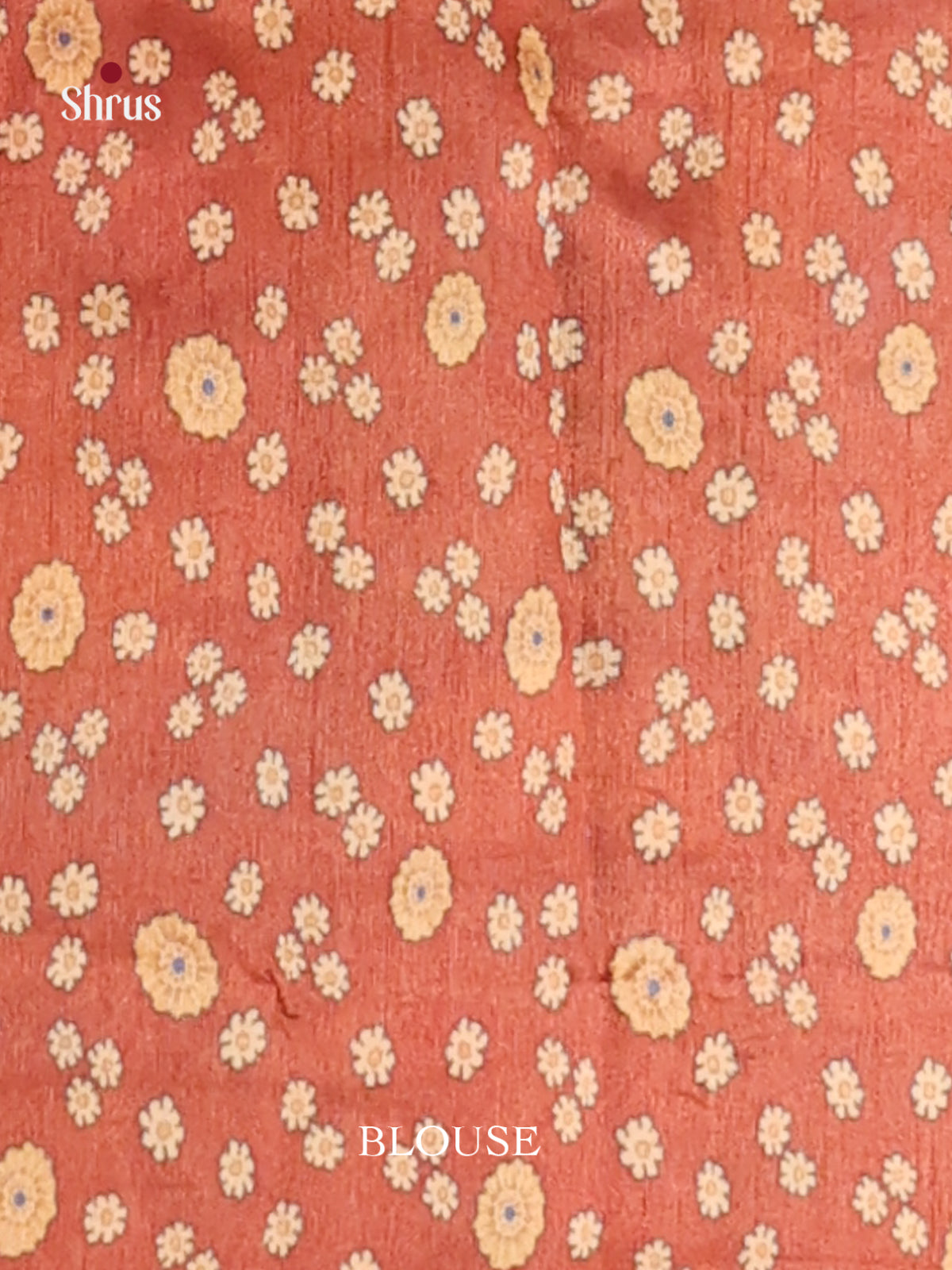 Grey & Brick- Semi Tussar Saree