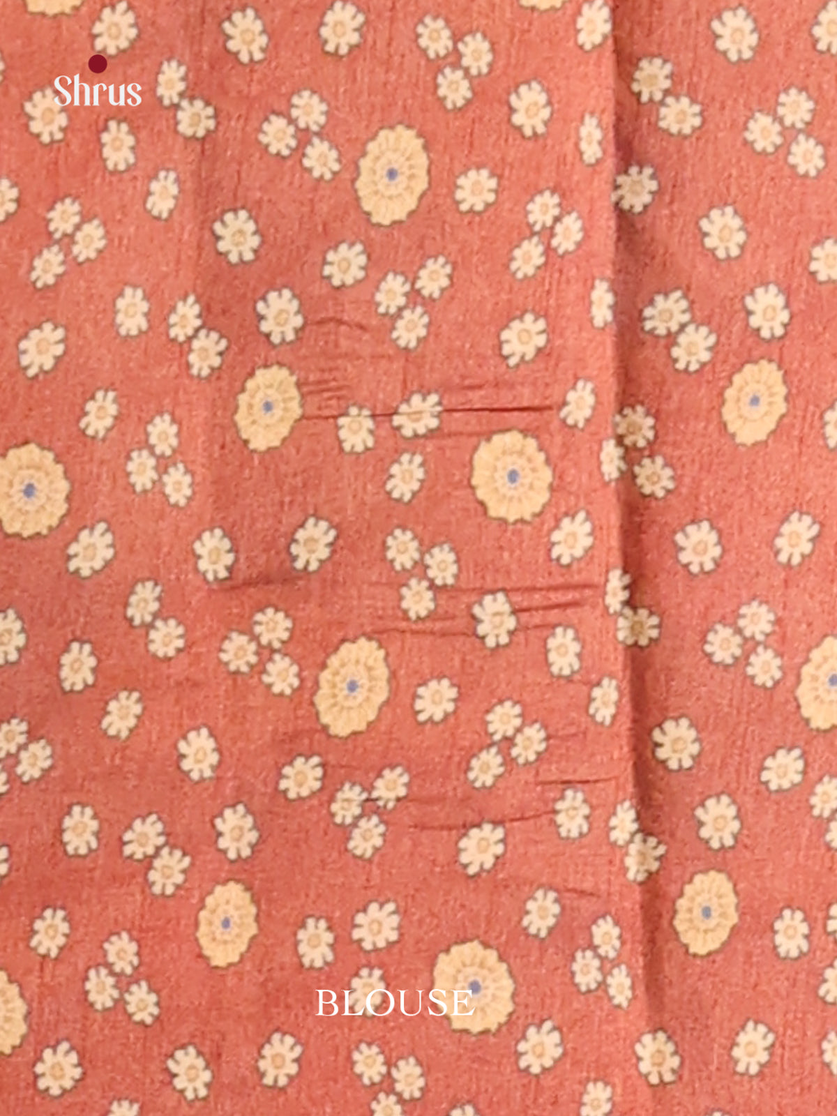 Purple & Brick - Semi Tussar Saree