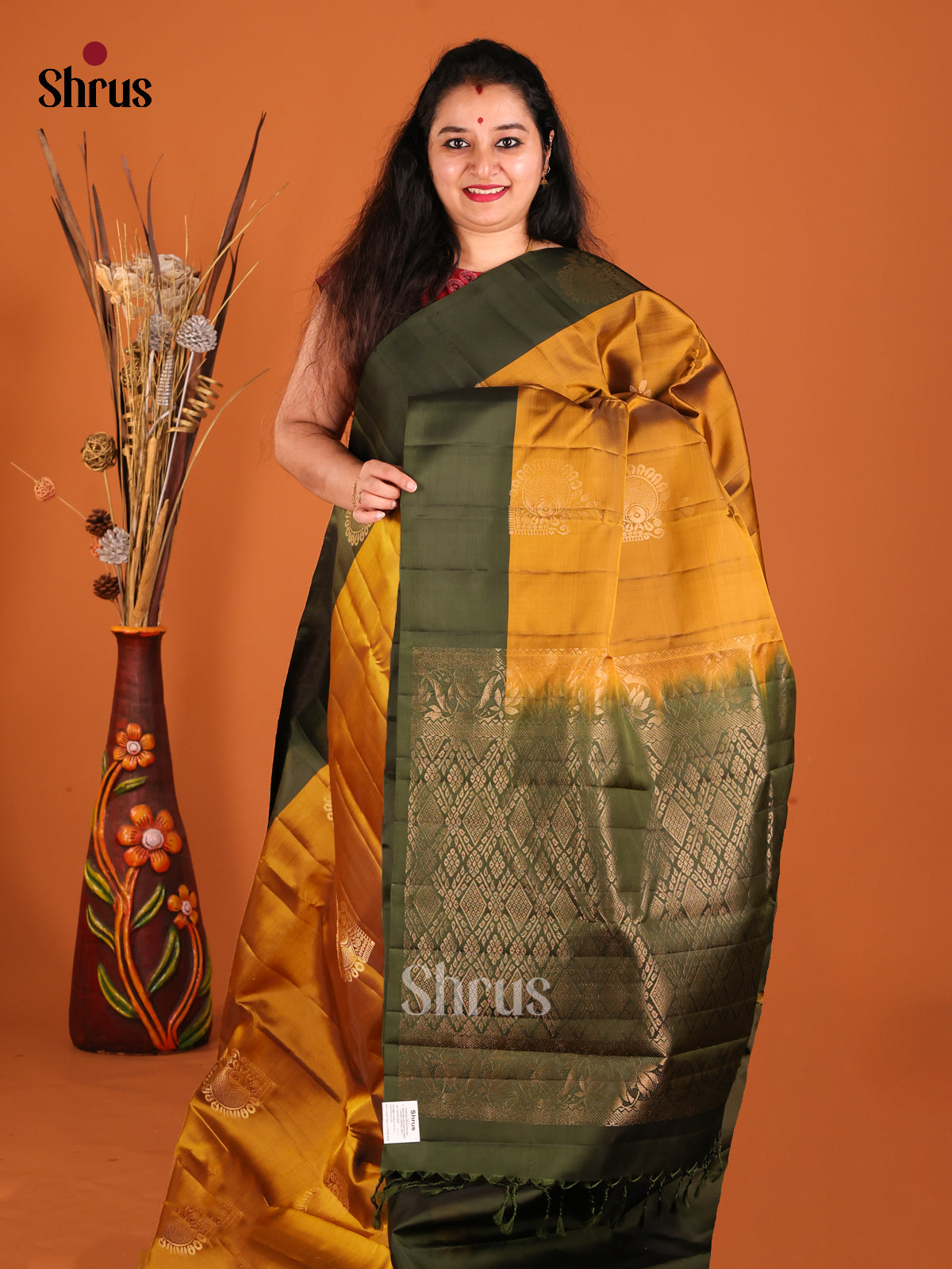 DGS23336 - Softsilk-halfpure Saree - Shop on Shrus.com