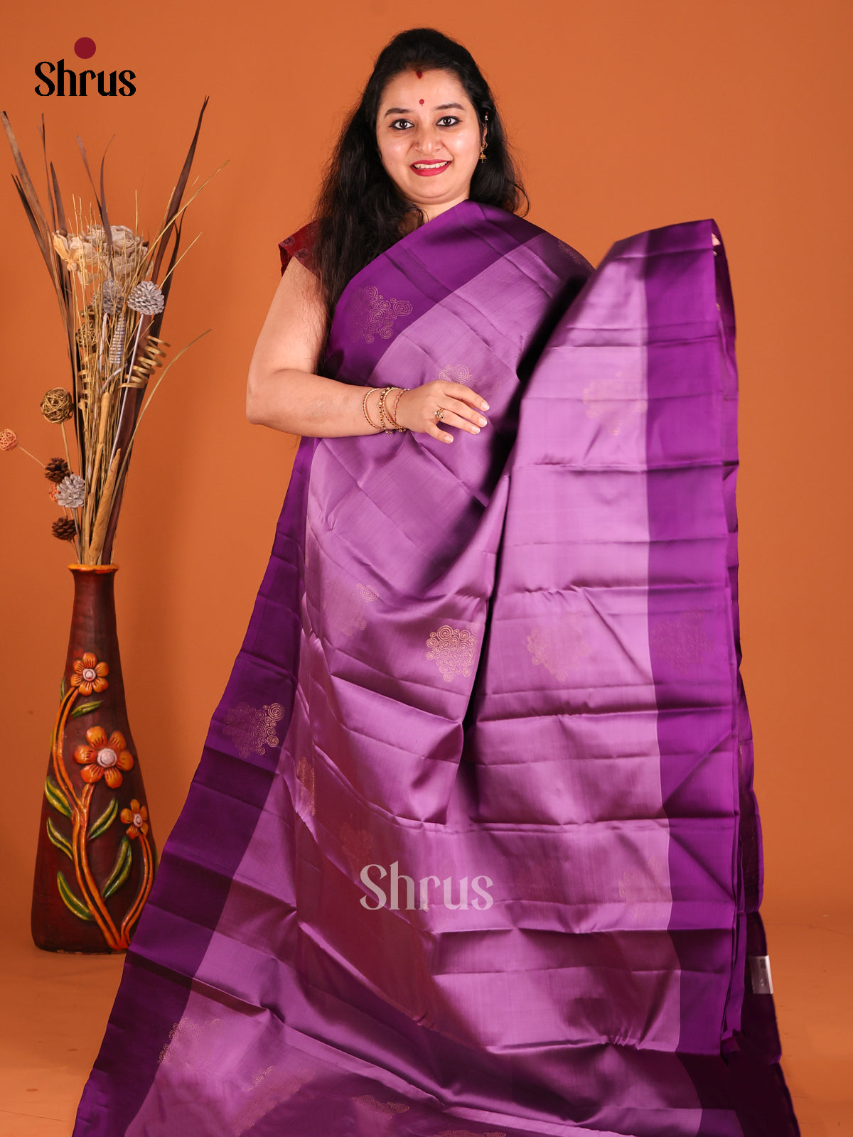 DGS23346 - Softsilk-halfpure Saree - Shop on Shrus.com