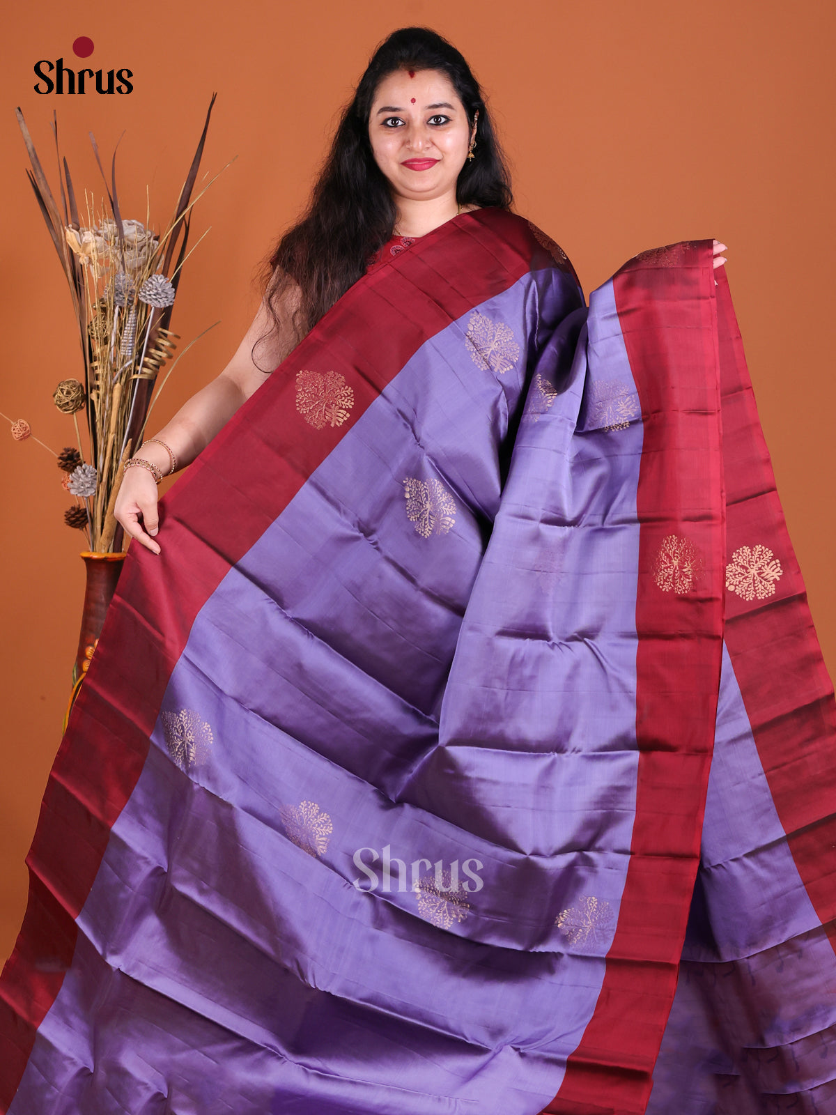 DGS23416 - Softsilk-halfpure Saree - Shop on Shrus.com