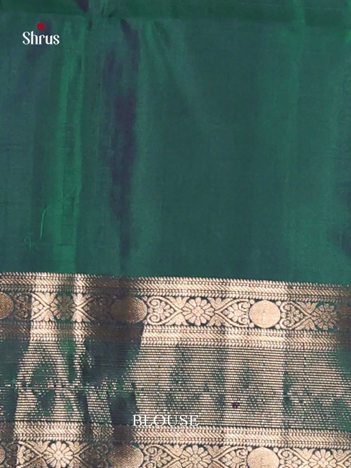 Classy Green Soft Silk Saree with zari brocade pallu-3