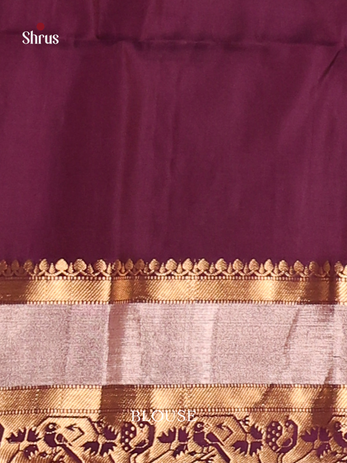 Lavender & Violet Soft Silk Saree with contrast zari border-3