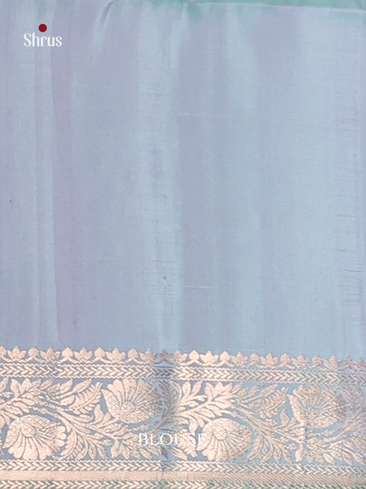 Purple & Blue Soft Silk Saree gleams with gold Zari motifs-3