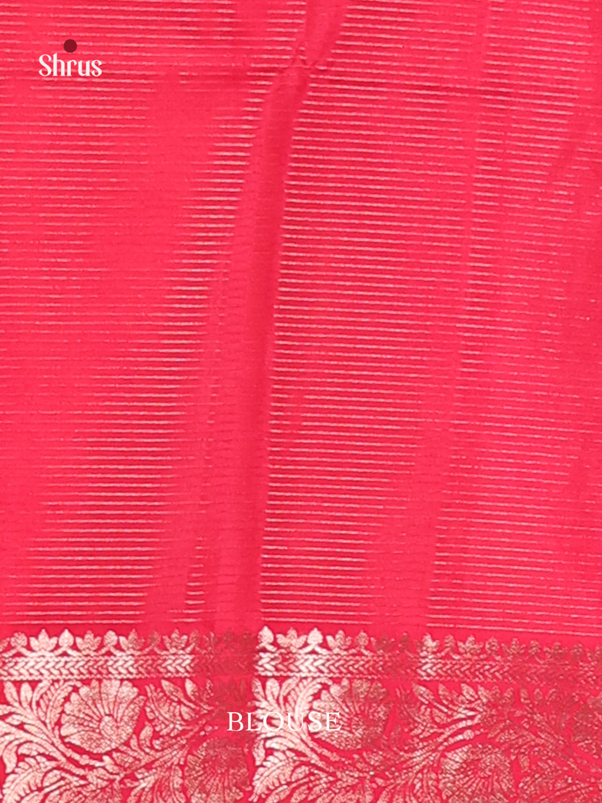 Radiant Orange Soft Silk Saree with stripes pattern-3