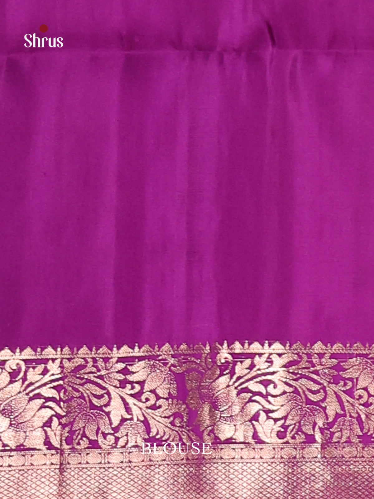 Double Shaded Brown & Purple Soft Silk Saree with contrast floral vine border-3