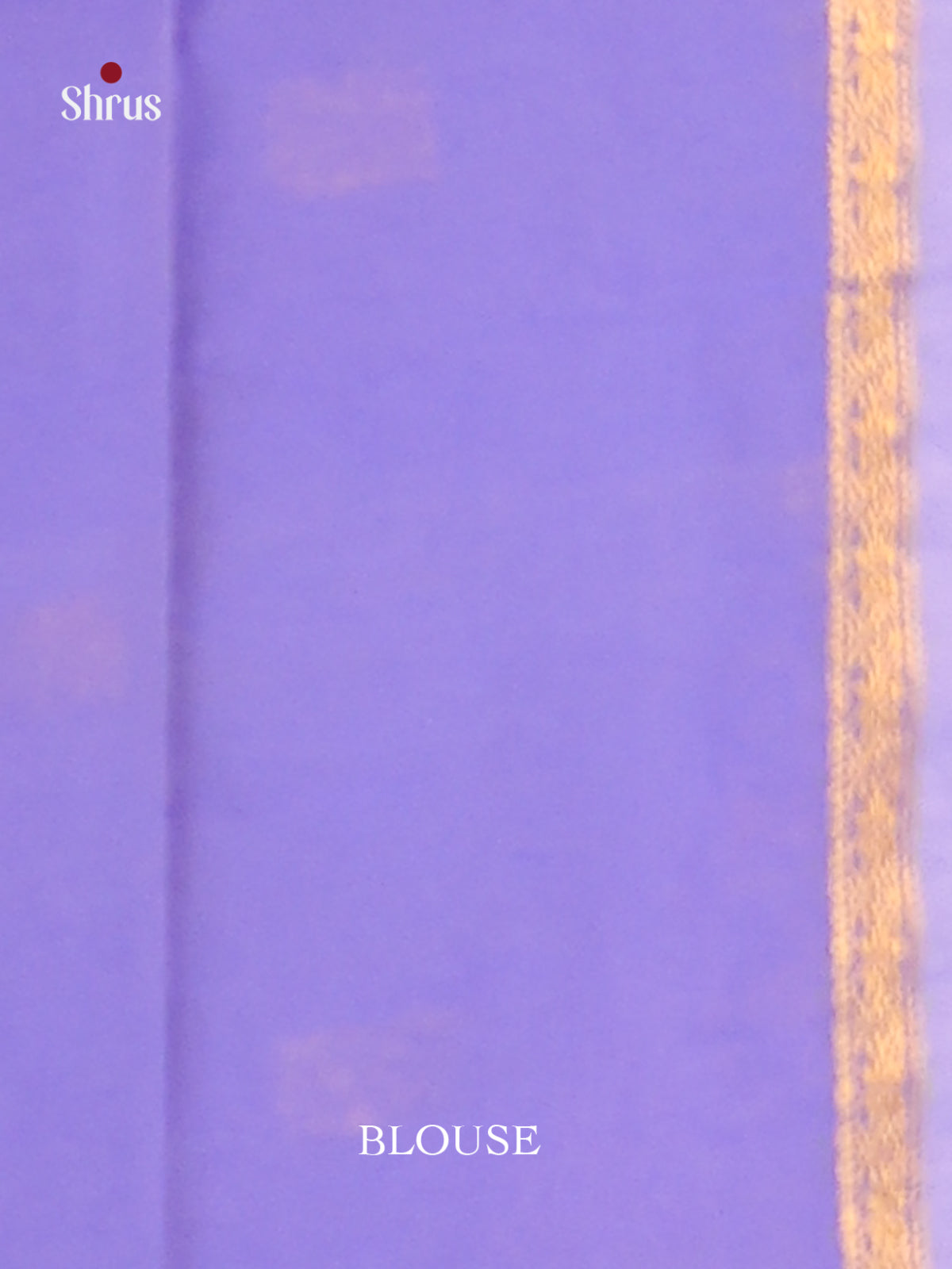 Cream & Purple- Semi Maheshwari Saree - Shop on Shrus.com