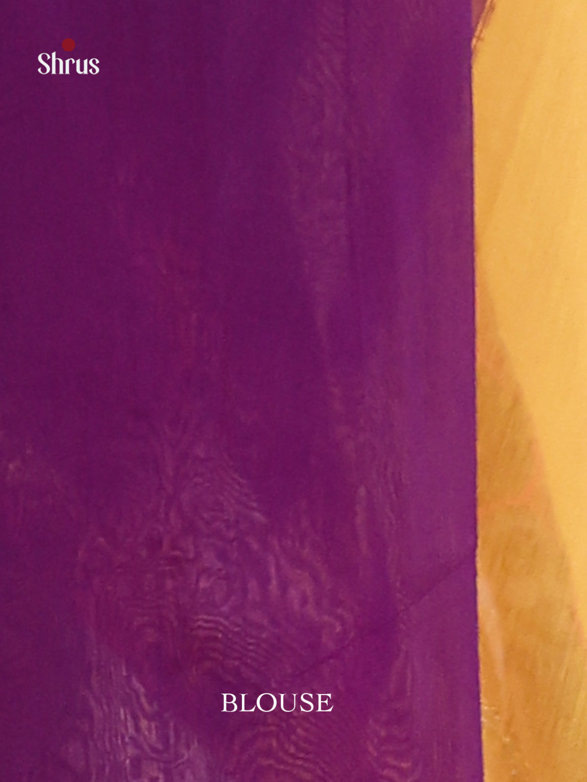 Pale Yellow & Purple - Semi Maheshwari Saree