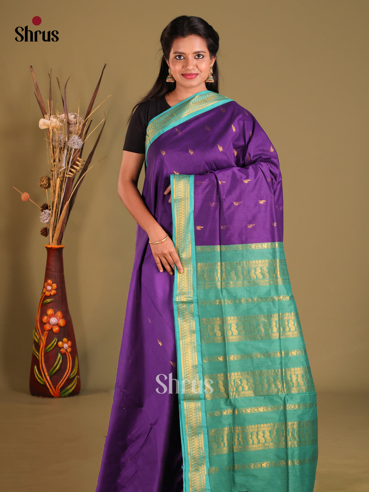 DGS24057 - Kalyani Cotton Saree - Shop on Shrus.com
