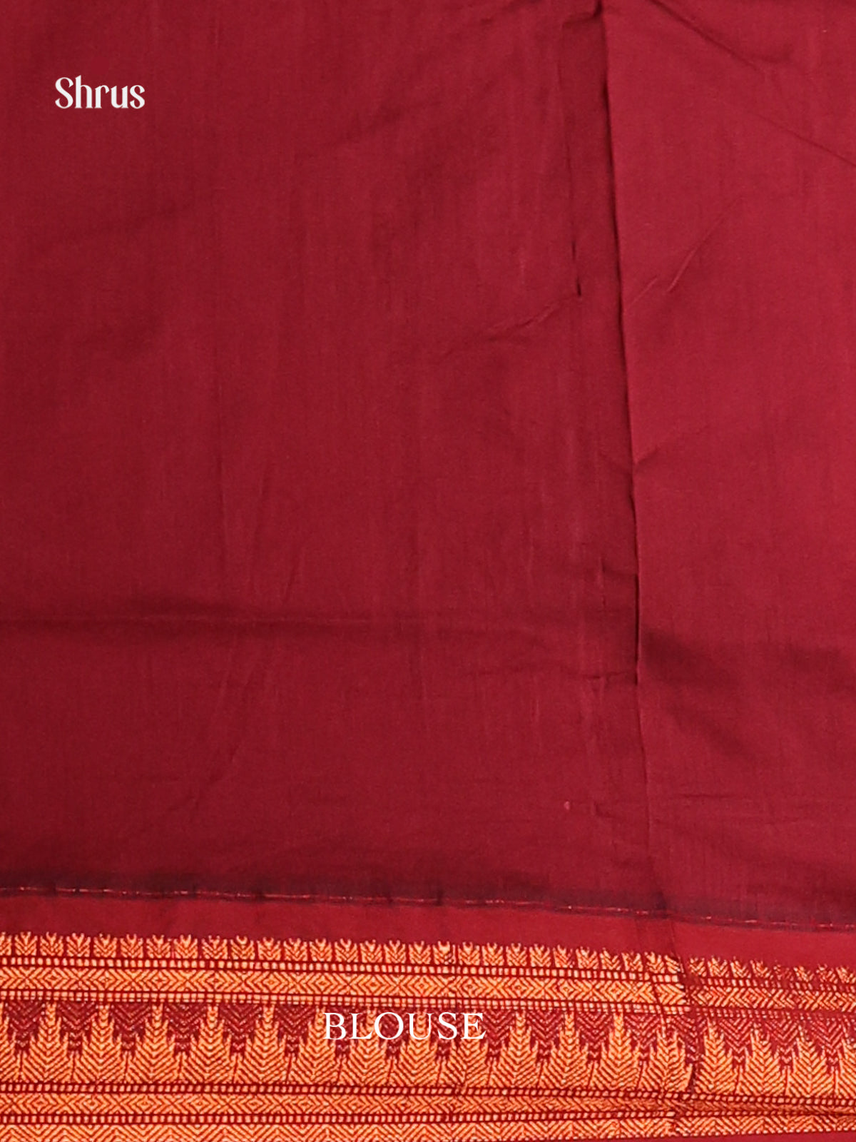 Blue & Maroon - Kalyani Cotton Saree