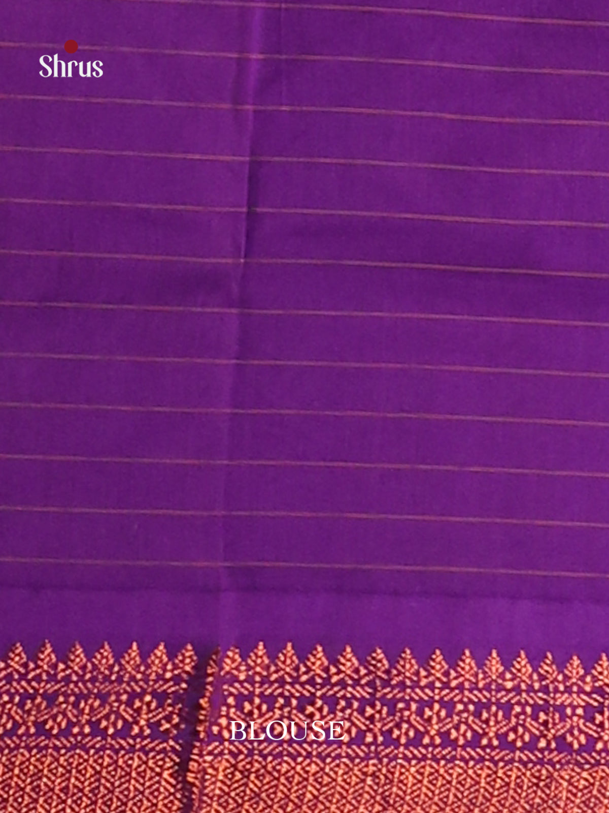 Dusty Brown & Purple - Kalyani Cotton Saree - Shop on Shrus.com