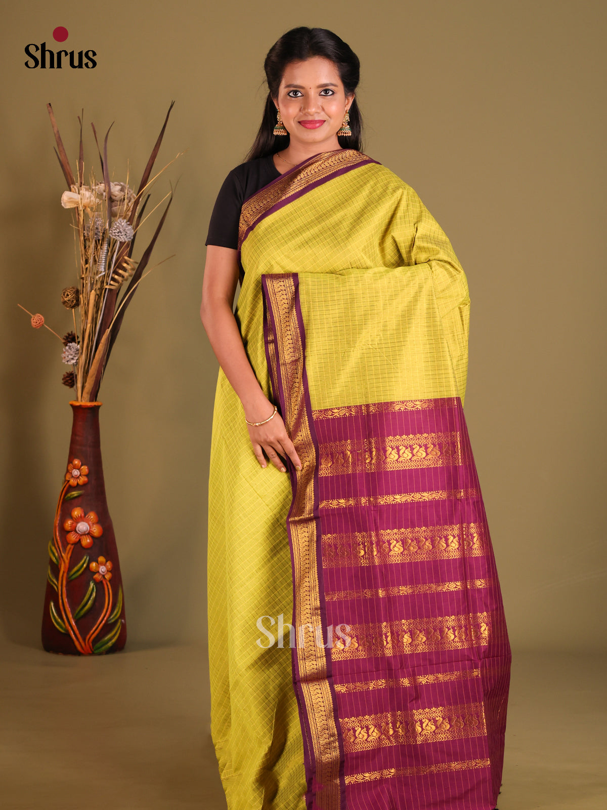 DGS24105 - Kalyani Cotton Saree - Shop on Shrus.com
