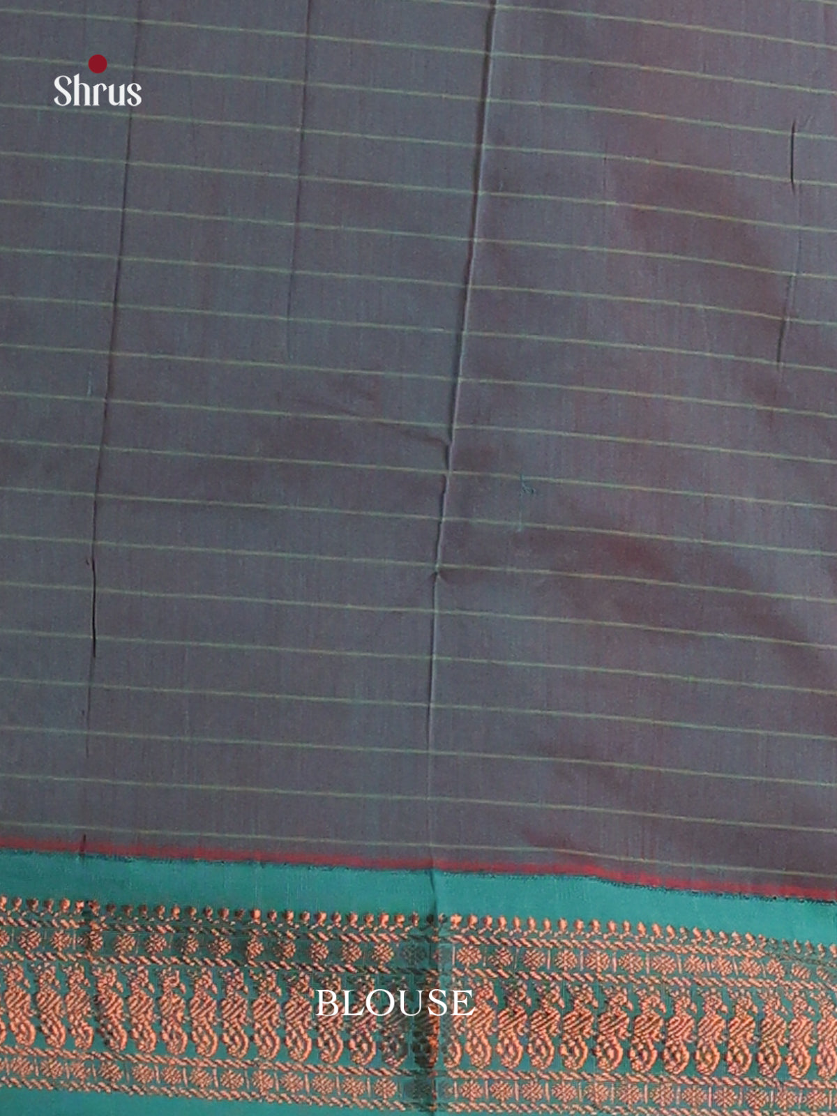 Orangish Pink & Blue - Kalyani Cotton Saree - Shop on Shrus.com