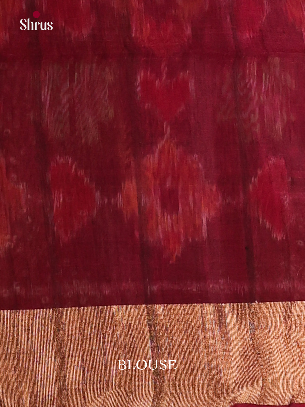 Chikoo & Maroon- Pochampally sico Saree