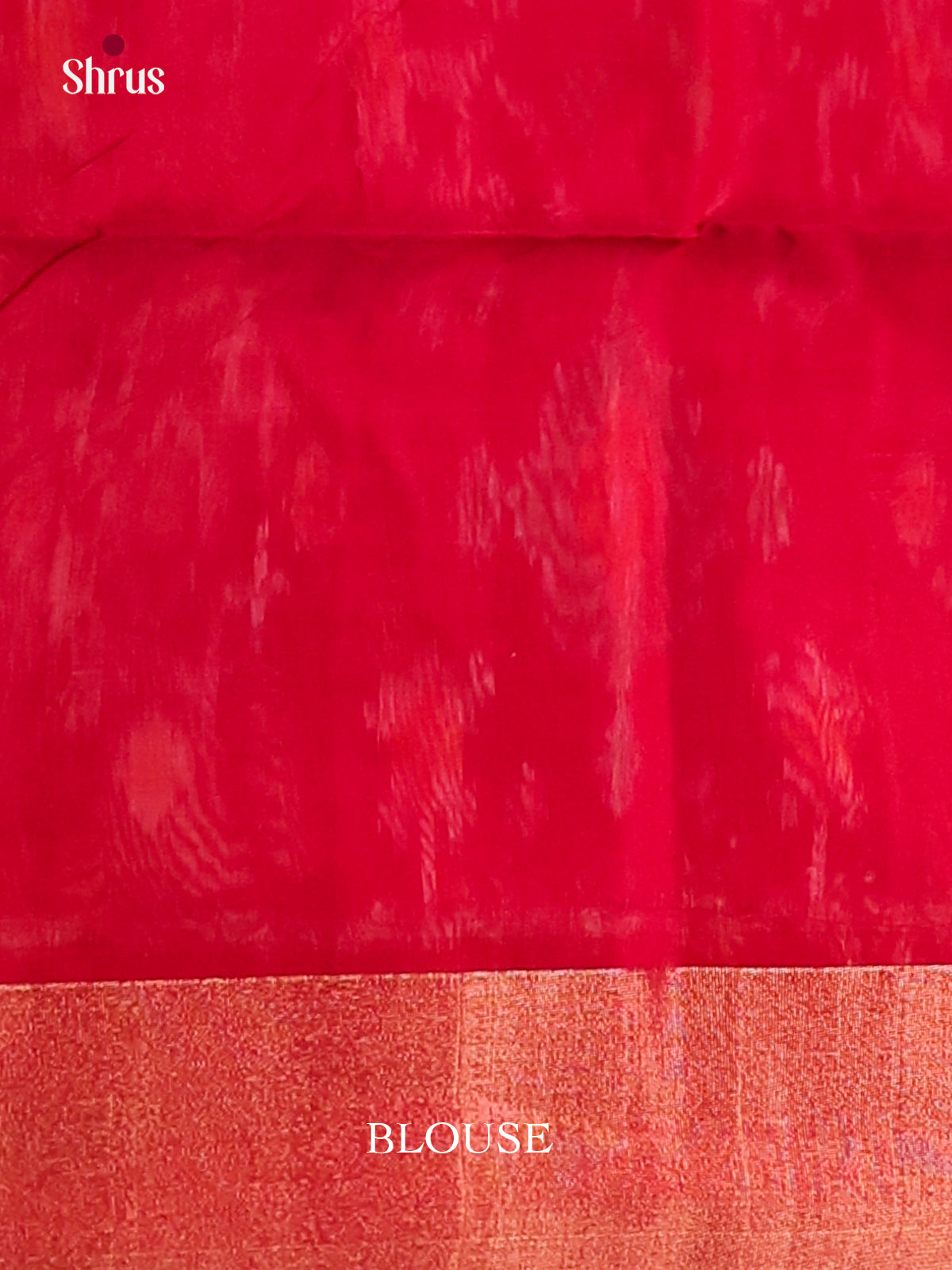 Mustard & Red Pochampally ikkat silk cotton Saree -2