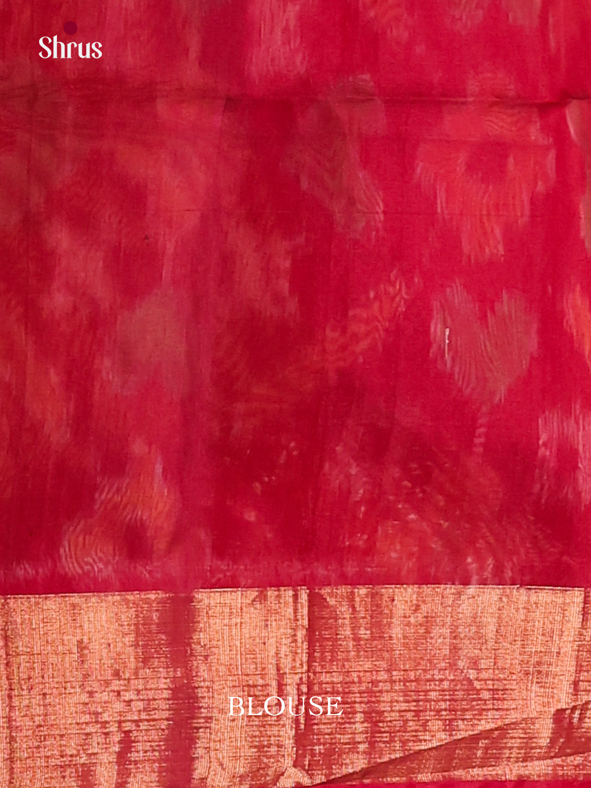 Mustard & Red - Pochampally sico Saree - Shop on Shrus.com