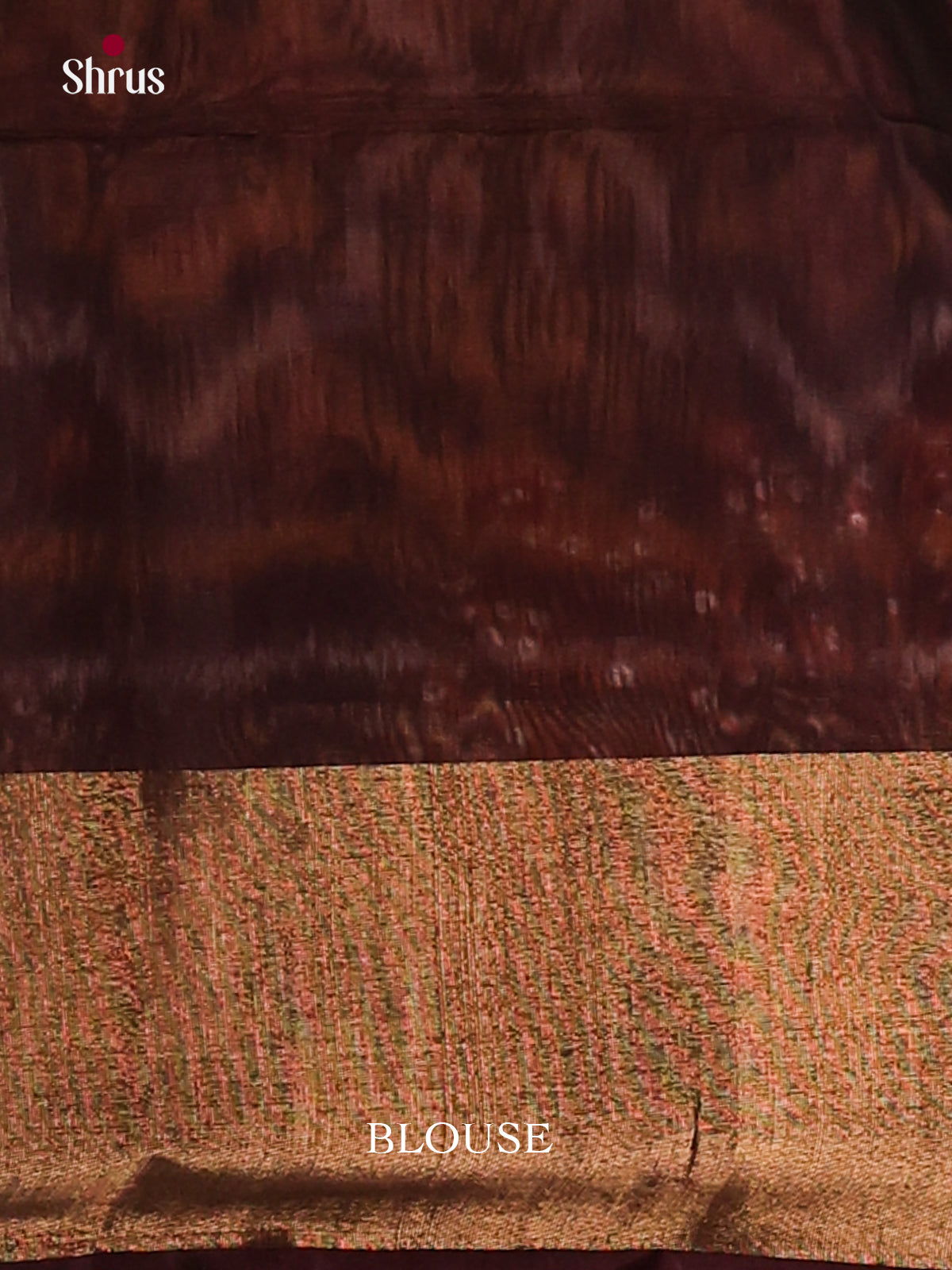 Chutney Green & brown - Pochampally sico Saree