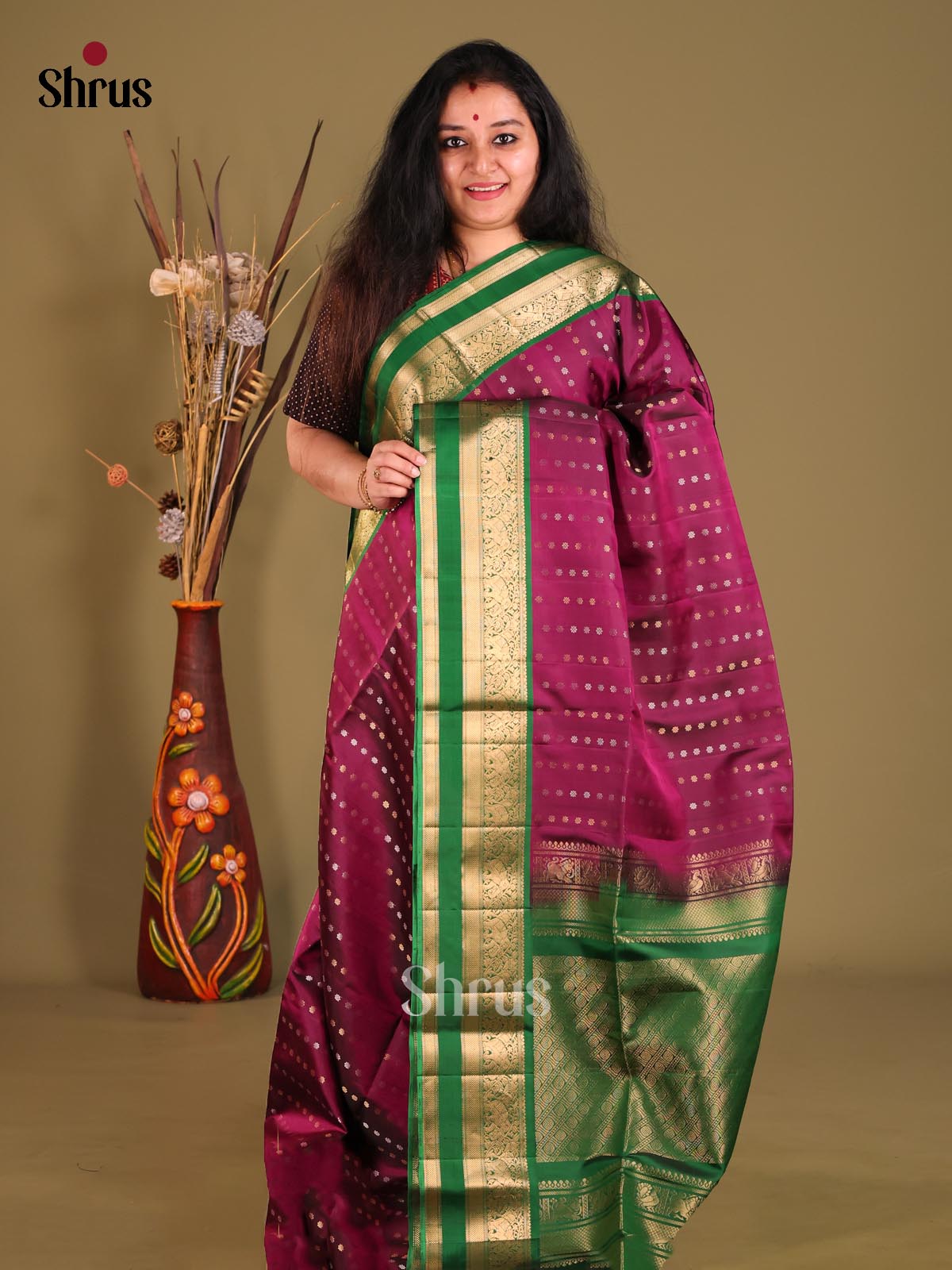 DGS25302 - Soft Silk (HR) Saree-1