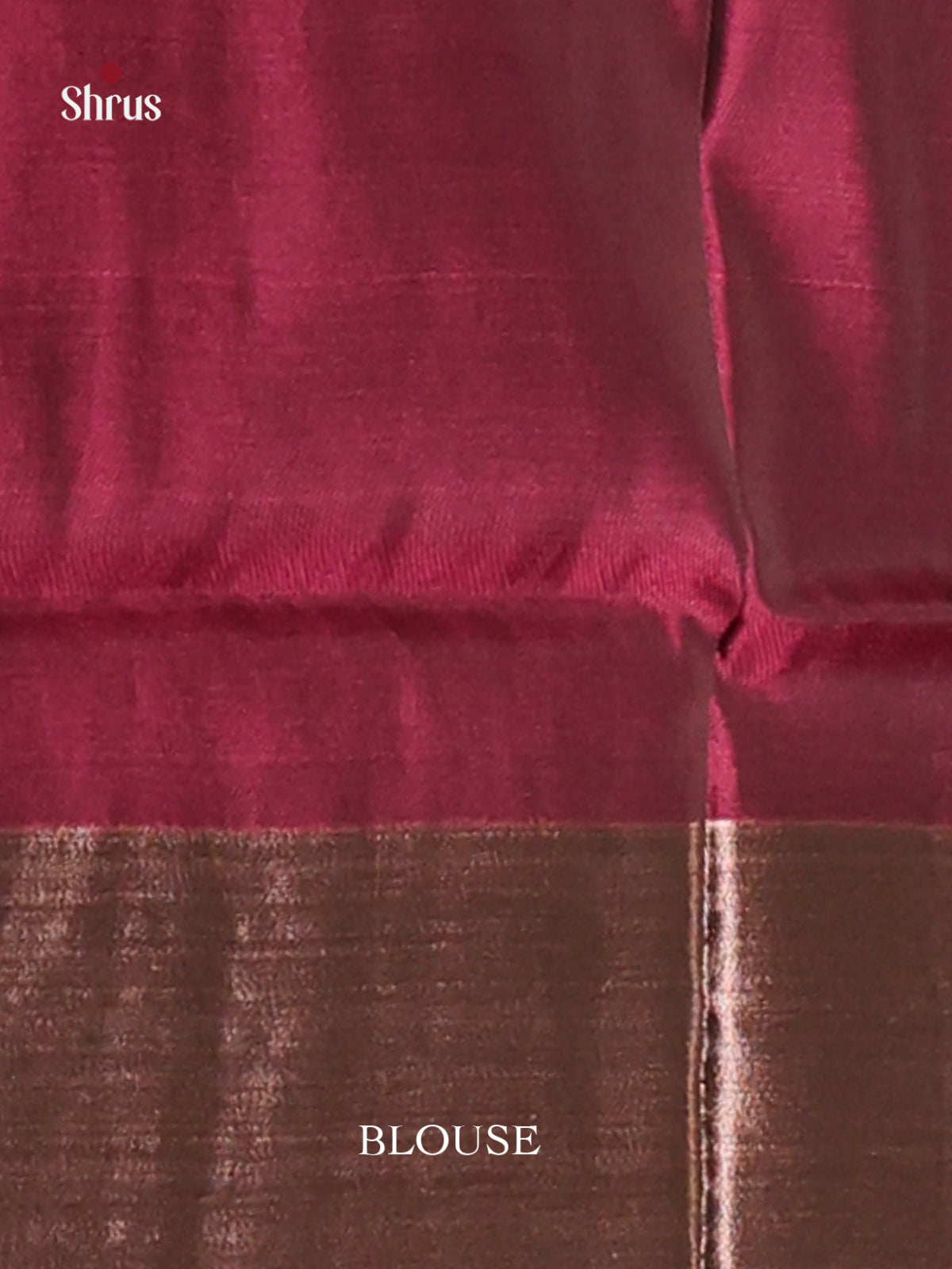 Blue & Maroon - Semi uppada Saree