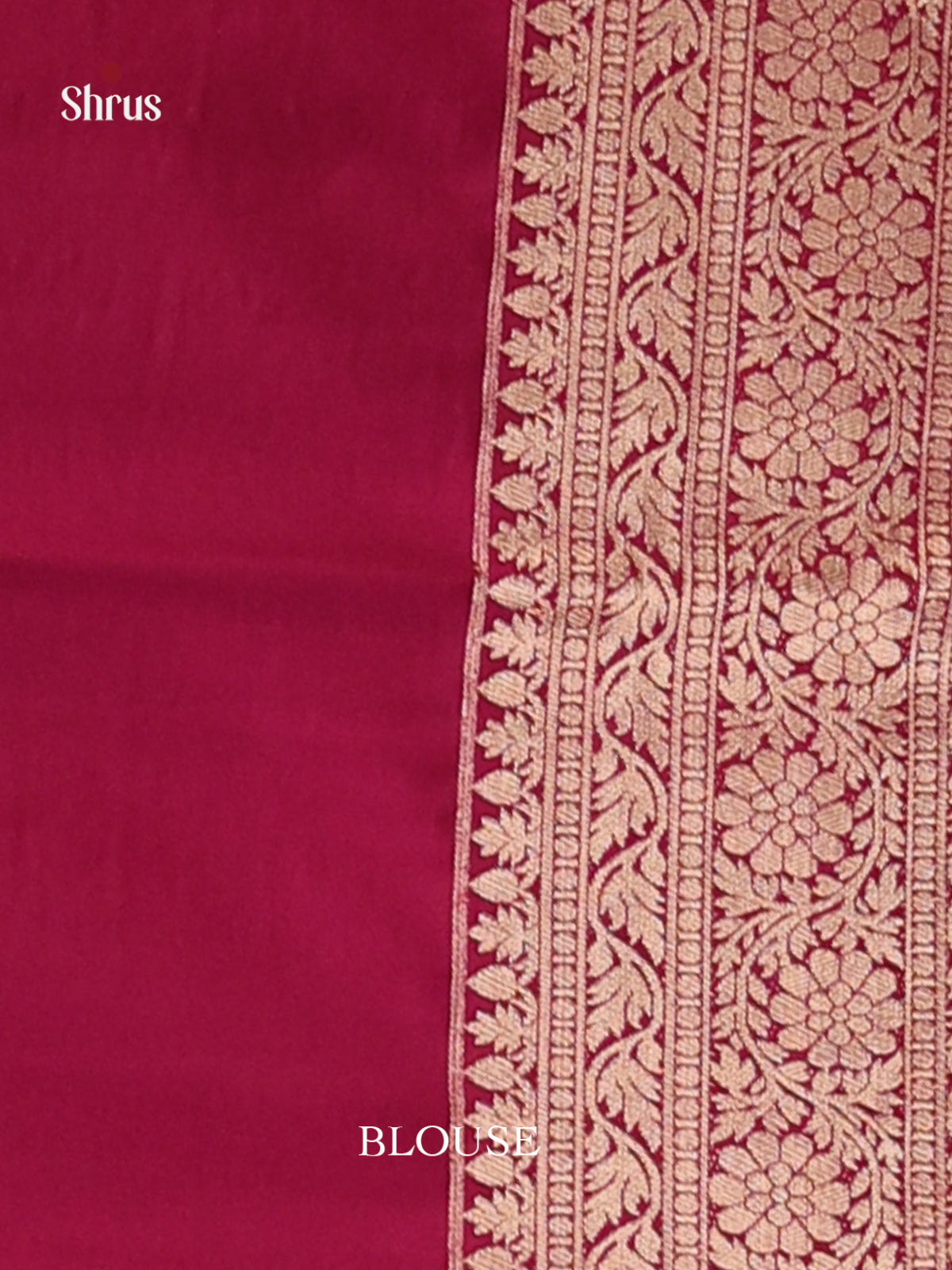 Maroon - Mysoresilk-halfpure Saree - Shop on Shrus.com